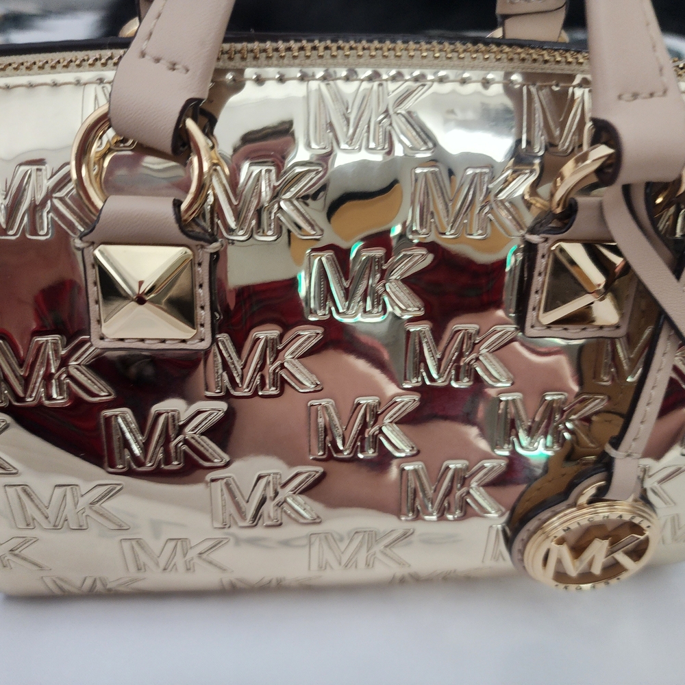 Michael Kors Gold and Tan Women's Bag - Picture 2 of 7